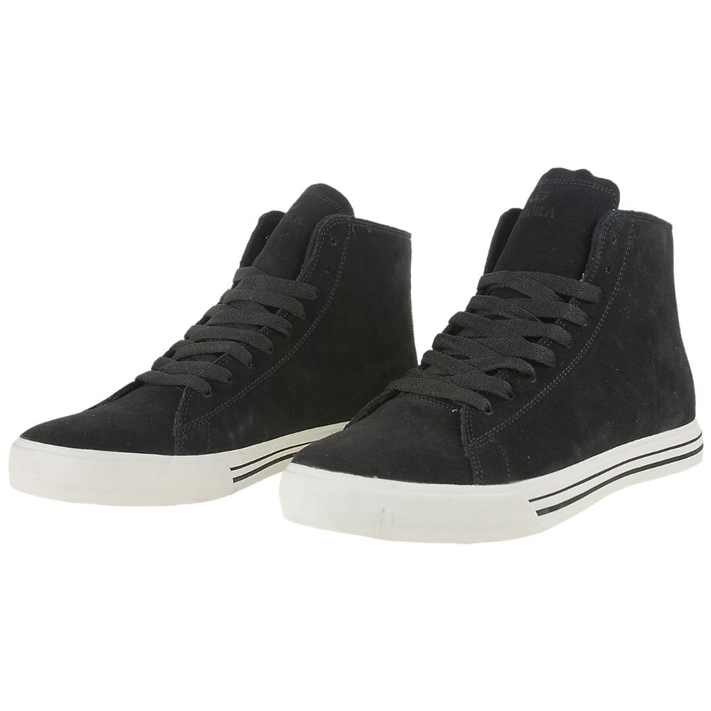 Baskets Montantes Supra Thunder High Noir Black Homme | JZE-96461647